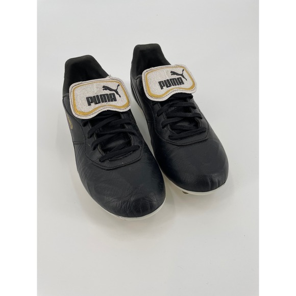 Puma Other - Puma King Top FG Leather Soccer Cleats Black Mens 6 Womens 7.5 Flawed